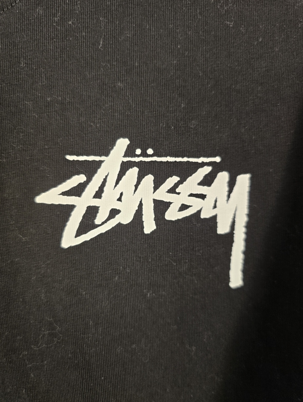STUSSEY Black S Sleeve Cotton Tshirt. SPRING 20 INTERNATIONAL DESIGN GROUP. sz L - Picture 3 of 8